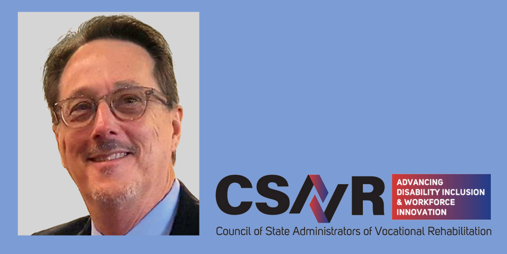 Headshot of Steve Wooderson beside CSAVR logo